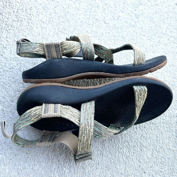 Chaco Classic Youth Unisex Kids Sz 3 Green Sandals Outdoor Straps Adjustable - Picture 2 of 6